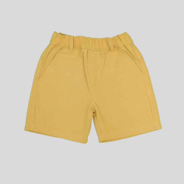 Linen Shorts Mustard Yellow